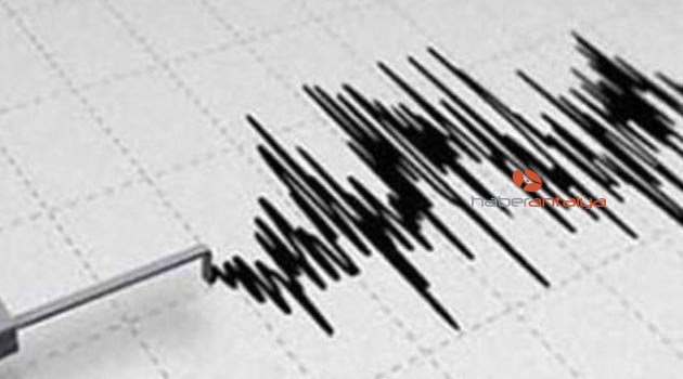 Antalya'da 4.8 büyüklüğünde deprem