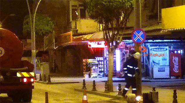 Antalya'da faciadan dönüldü: Tüp alev aldı