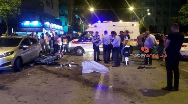 Antalya'da feci kaza: 1 ölü, 2 yaralı