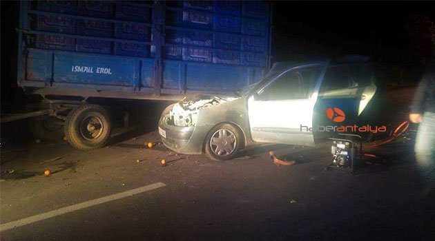 Antalya'da feci kaza: 1 ölü, 3 yaralı