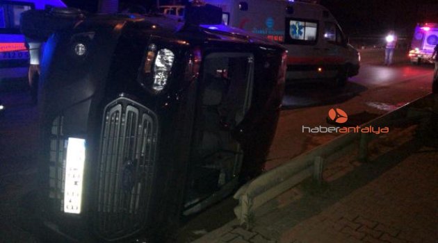 Antalya'da feci kaza: 1 ölü, 3 yaralı