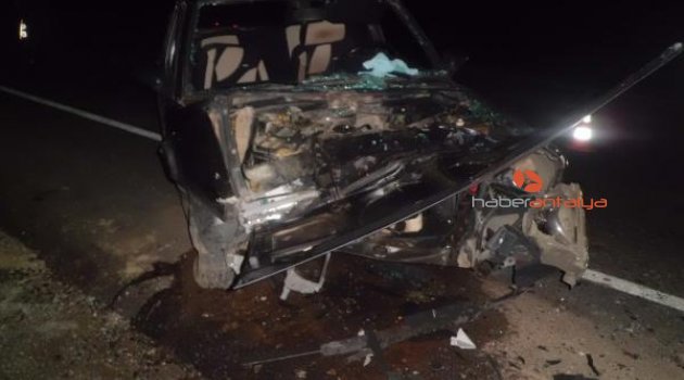 Antalya'da feci kaza: 1 yaralı
