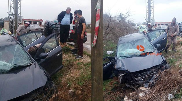Antalya'da feci kaza: 5 yaralı
