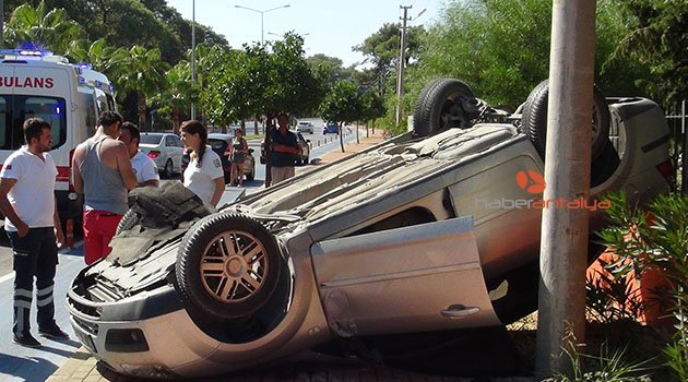 Antalya'da feci kaza