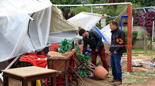 ANTALYA'DA HORTUM SAHİLDEKİ RESTORANI VURDU