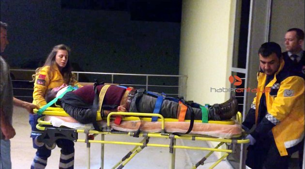 Antalya'da inanılması güç kaza: 1 yaralı