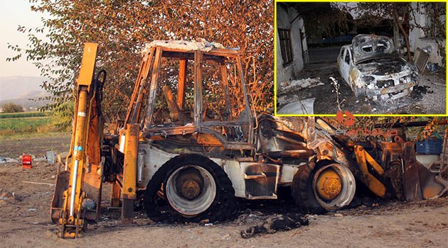 Antalya'da iş makinaları ve otomobil kundaklandı, bakın sebebi ne çıktı