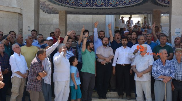Antalya'da İsrail protestosu
