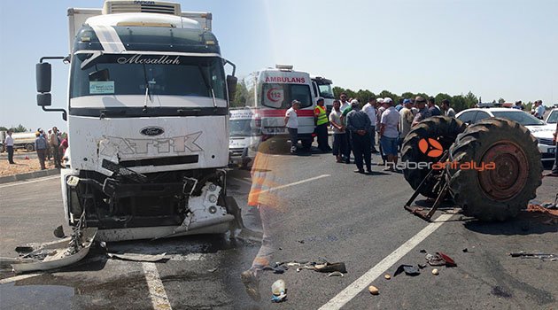 Antalya'da kamyonla çarpışan traktör ikiye bölündü: 1 ölü
