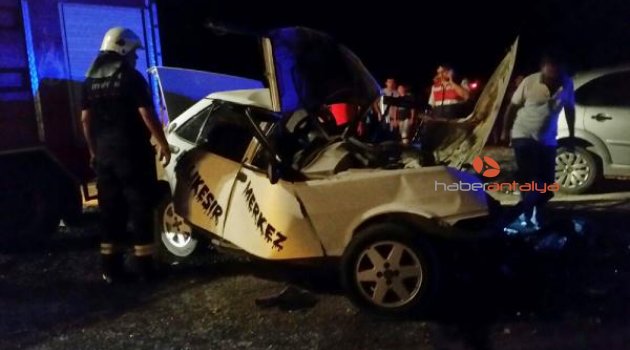 Antalya'da kaza: 1 ölü 1 yaralı