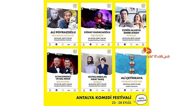 Antalya'da komedi festivali