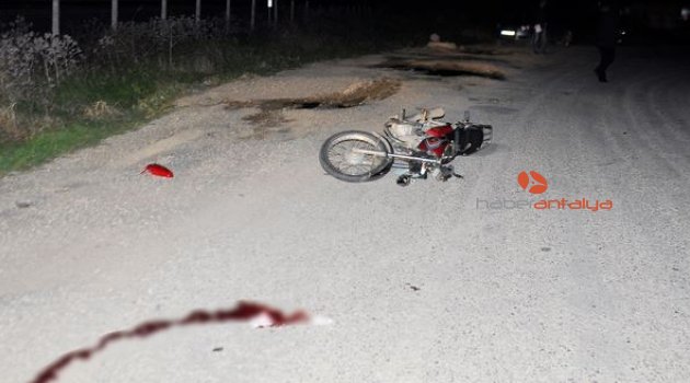 Antalya'da motosiklet kazası: 1 yaralı
