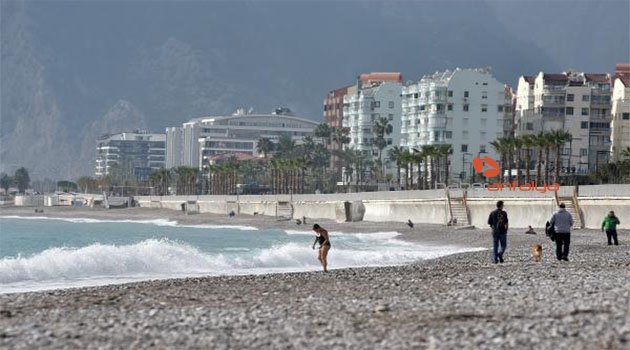 Antalya'da ocak ayında deniz keyfi
