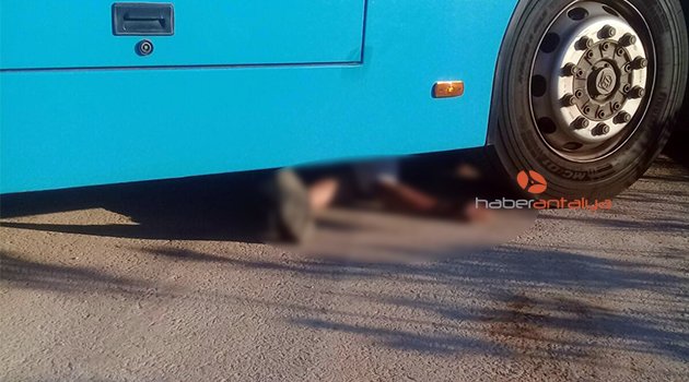 Antalya'da otobüs şoförünün inanılmaz ölümü
