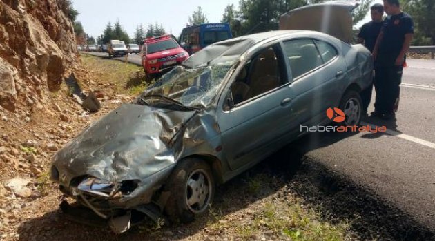 Antalya'da otomobil takla attı: Çok sayıda yaralı