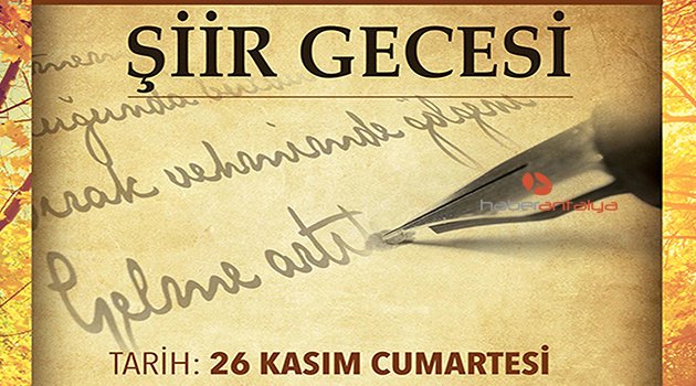 ANTALYA'DA ŞİİR RÜZGARI ESECEK