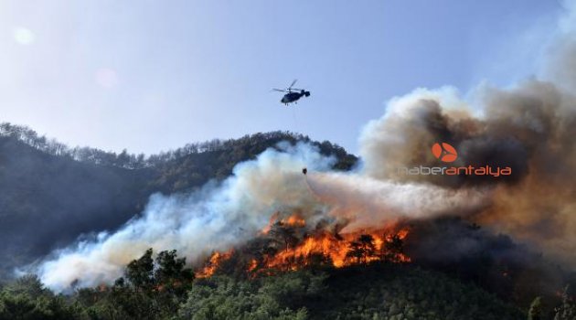 Antalya'da tatilcilere orman yangını uyarısı