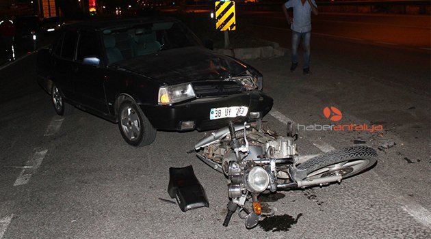 ANTALYA'DA TRAFİK KAZASI: 1 ÖLÜ