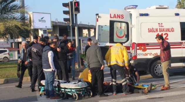 Antalya'da trafik kazası: 1 yaralı