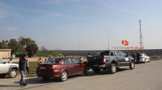 Antalya'da trafik kazası: 1 yaralı