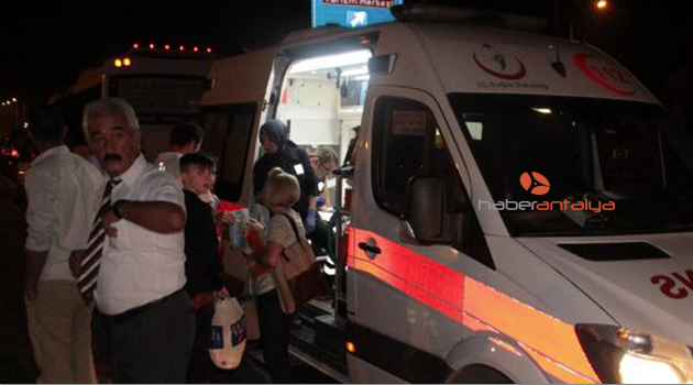 Antalya'da trafik kazası