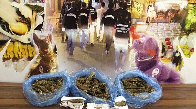  Antalya'da uyuşturucu operasyonu: 4 gözaltı