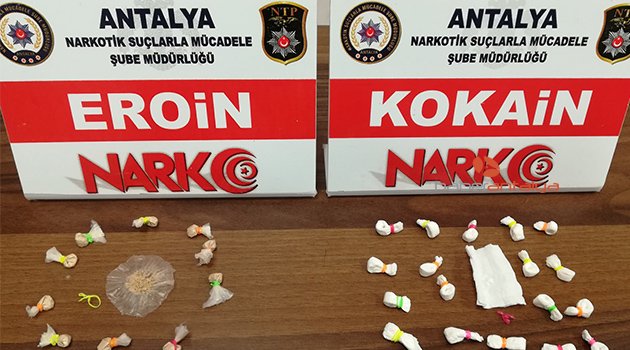 Antalya'da uyuşturucu operasyonu