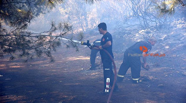 Antalya'da yangın: 5 hektarlık orman yandı