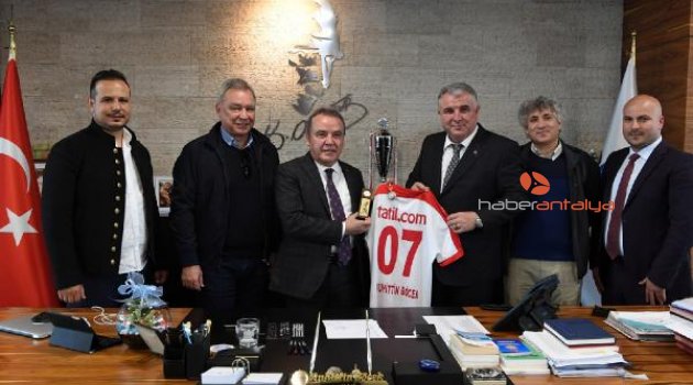 Antalyaspor'dan Başkan Böcek'e teşekkür