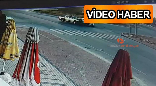 Kırmızı ışıkta geçti, ortalık savaş alanına döndü: İşte kaza anı..