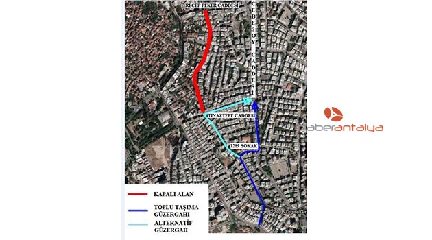 Arık Caddesi bir hafta süreyle trafiğe kapanıyor
