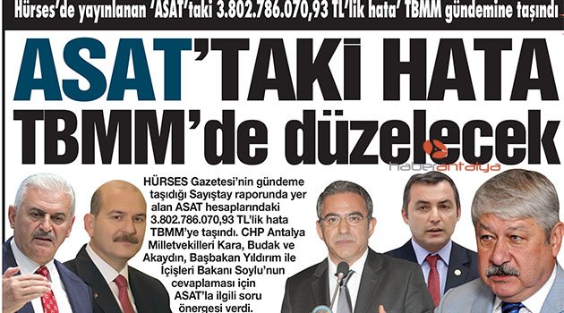 ASAT'taki hata TBMM'de düzelecek