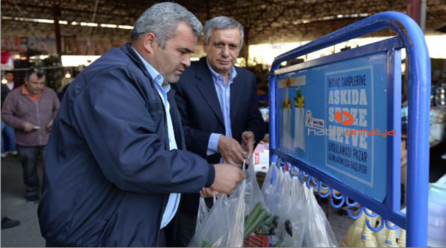 Askıda sebze ve meyve