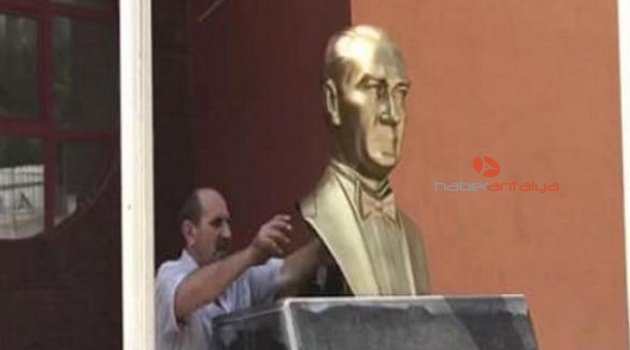 Atatürk heykelini kıran şüpheli şizofreni hastası çıktı
