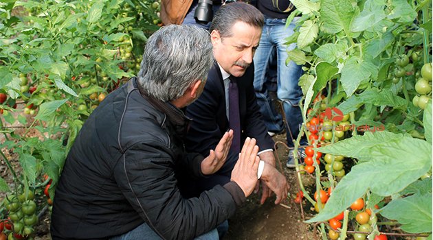 BAKAN ÇELİK, AFETZEDE ÜRETİCİYİ ZİYARET ETTİ