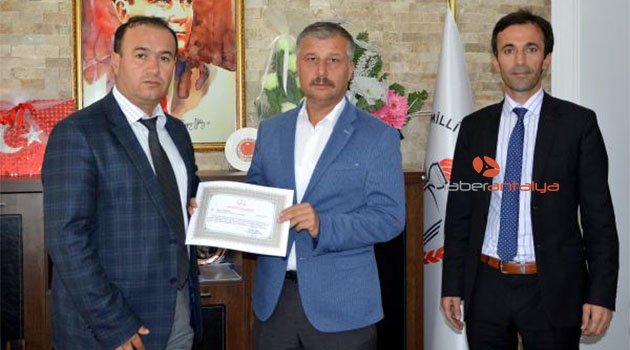 Başarılı kantin işletmeci ve okula teşekkür belgesi