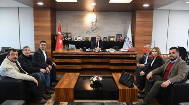 Başkan Böcek, CHP Korkuteli İlçe Örgütünü ağırladı