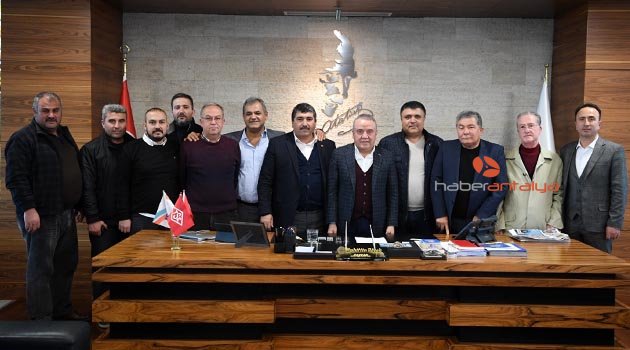 Başkan Böcek, hal dernek temsilcilerini ağırladı