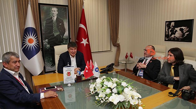 BAŞKAN TÜREL, ALMAN GAZETECİLERİ KABUL ETTİ