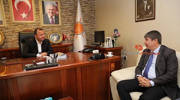 Başkan Türel’den AK Parti İl Başkanı Taş’a hayırlı olsun ziyareti