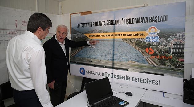Başkan Türel mega projeyi denetledi