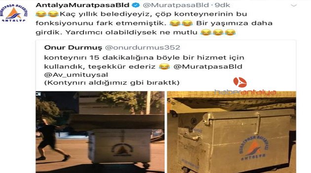 Belediyeden Gülümseten Yanıt