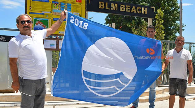Bilem Beach'te mavi bayrak sevinci