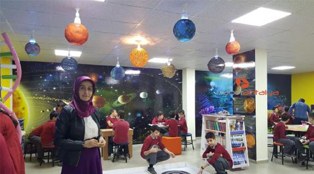 Bodrum katındaki atıl oda, bilim sınıfına dönüştürüldü