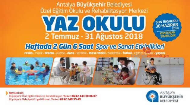 Büyükşehir Belediyesi'nden ücretsiz yaz okulu