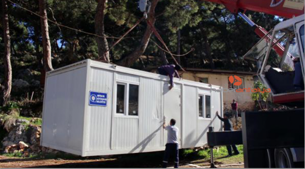 Büyükşehir'in konteyner ev yardımları