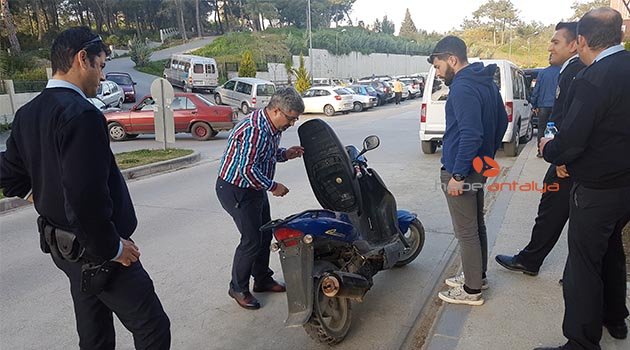 Çalınan motosikletini 10 ay sonra tesadüfen hastane bahçesinde buldu