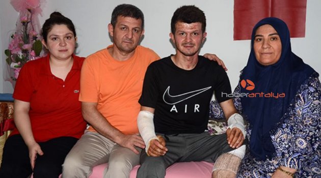 Çatışmada yaralanıp tedavisi yapılan asker evine geldi