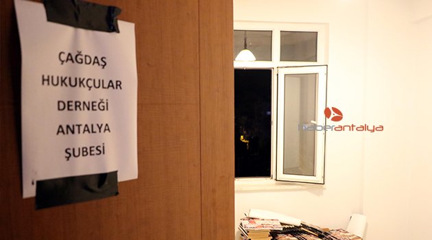 ÇHD ANTALYA ŞUBESİ  MÜHÜRLENEMEDİ