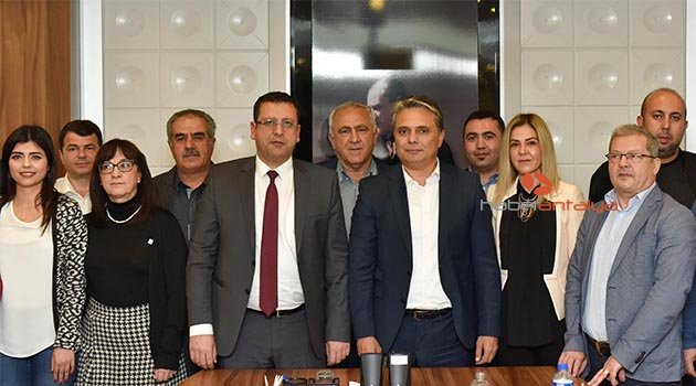 CHP İl yönetimi Başkan Uysal'ı ziyaret etti
